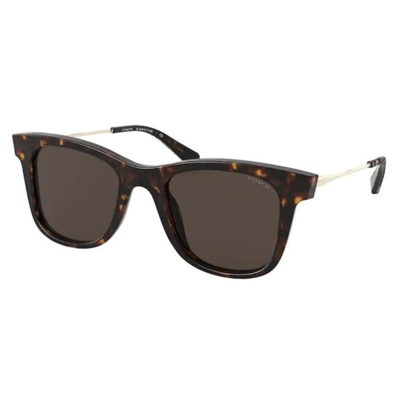 Coach Women's Brown Shield Sunglasses - Picture 1 of 1